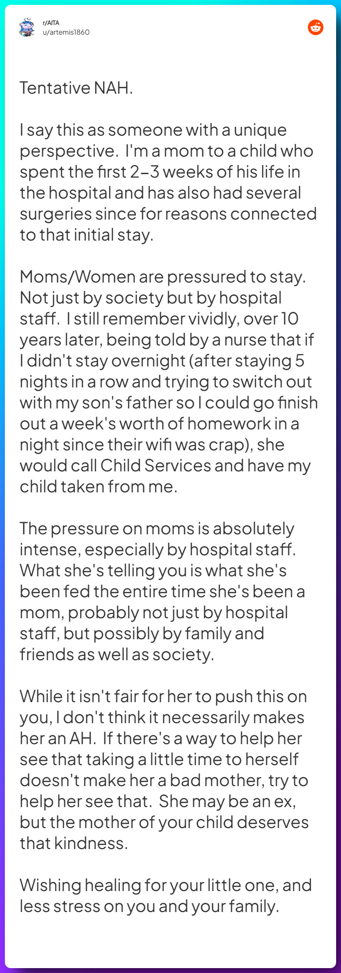 Comment from u/artemis1860