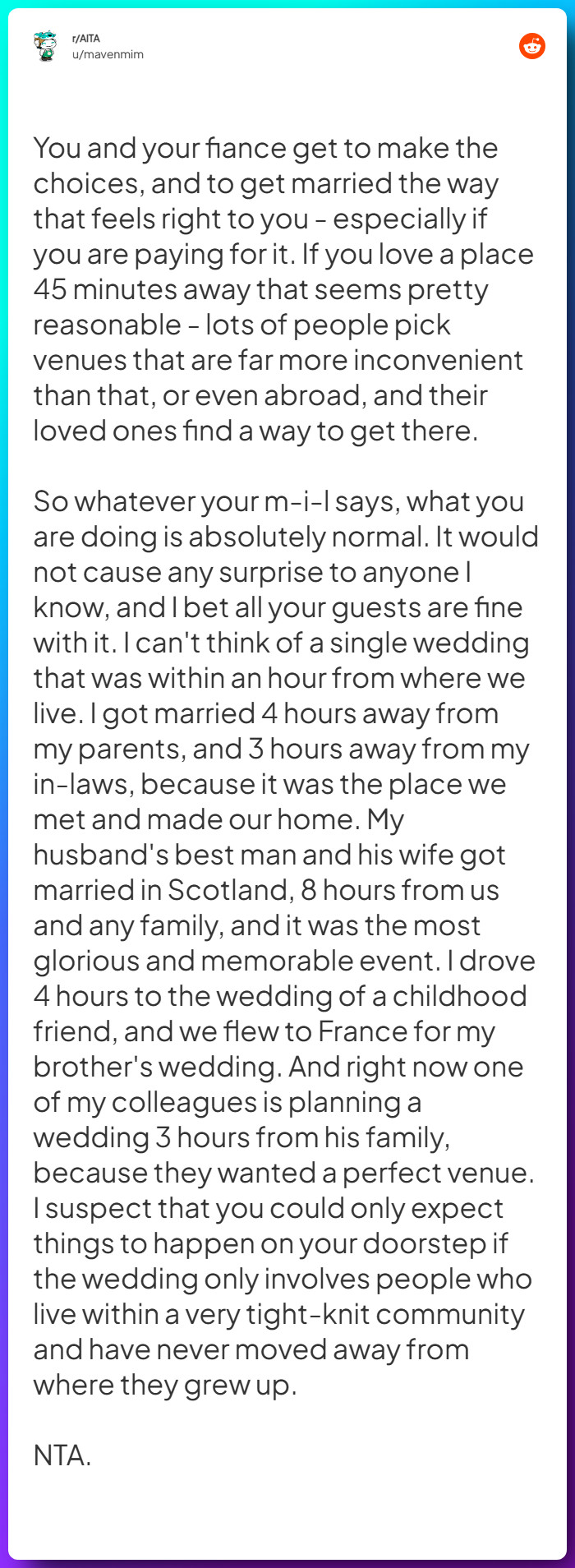 Comment from u/mavenmim