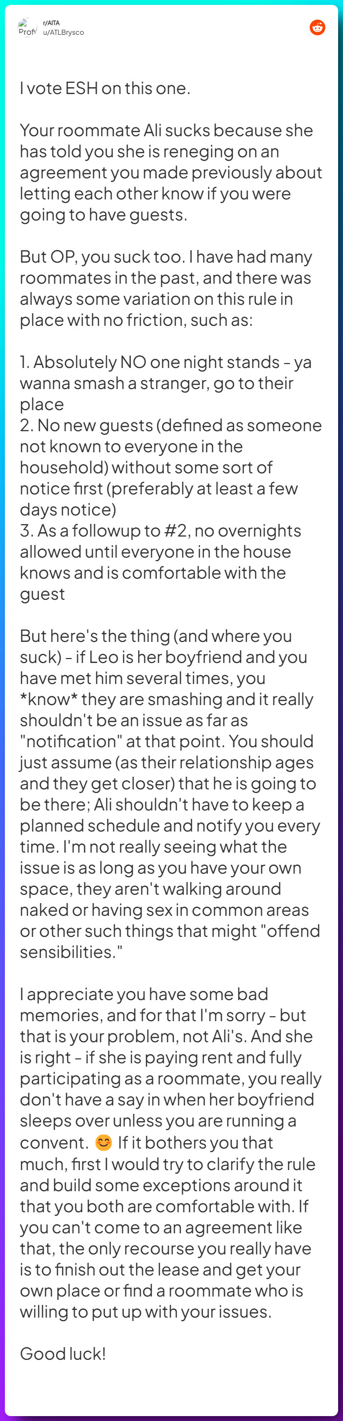 Comment from u/ATLBrysco