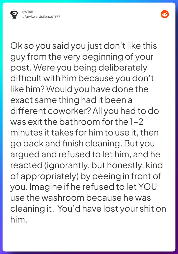 Comment from u/awkwardsilence1977