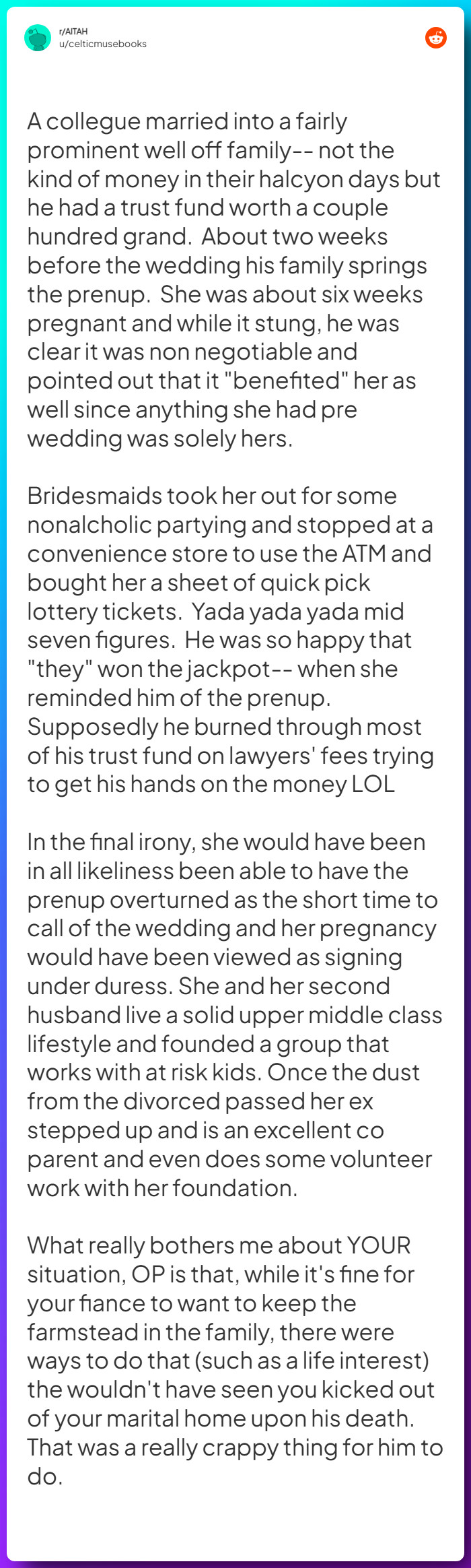 Comment from u/celticmusebooks