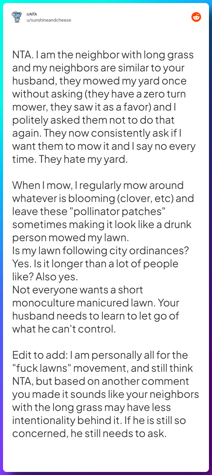 Comment from u/sunshineandcheese