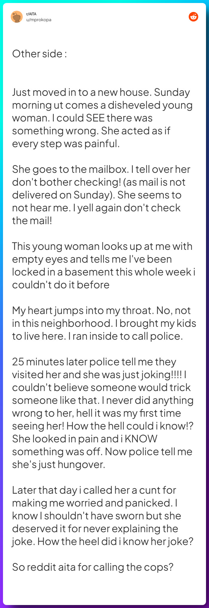 Comment from u/mprokopa