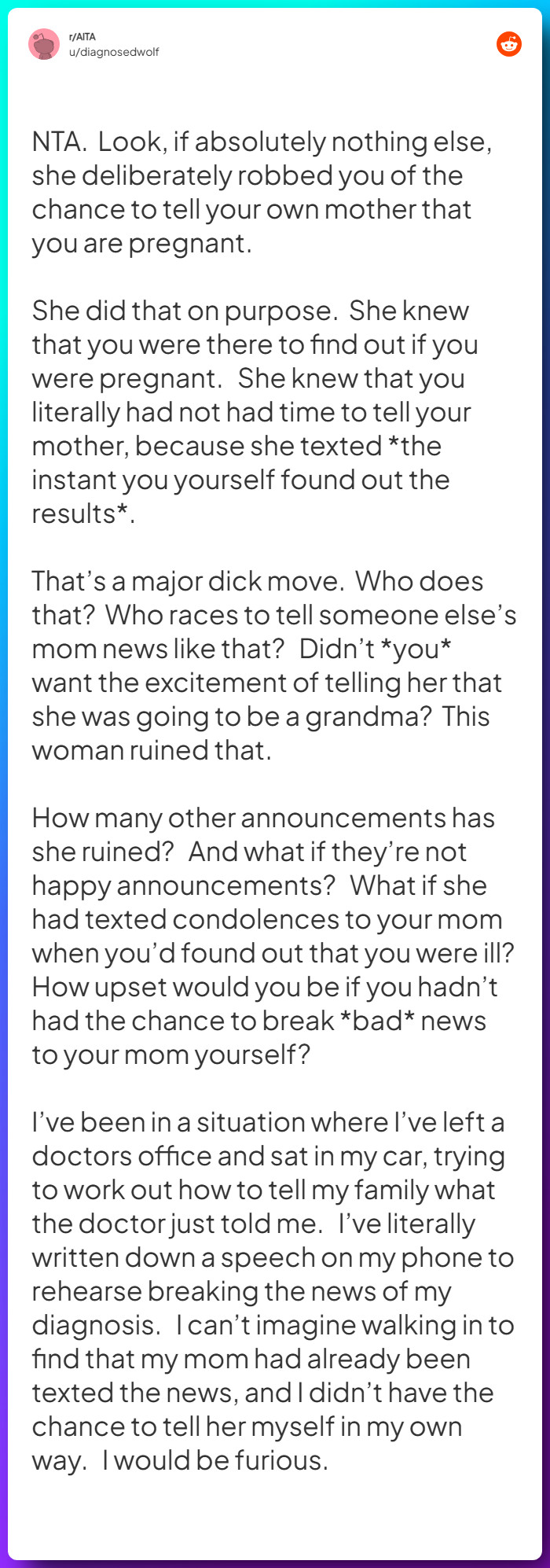 Comment from u/diagnosedwolf