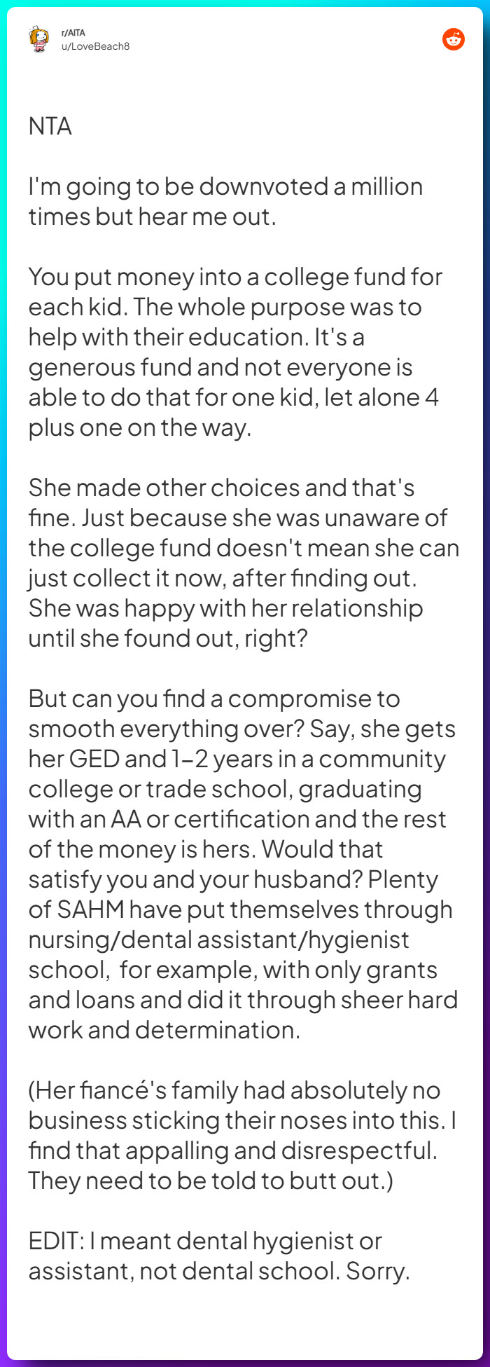 Comment from u/LoveBeach8