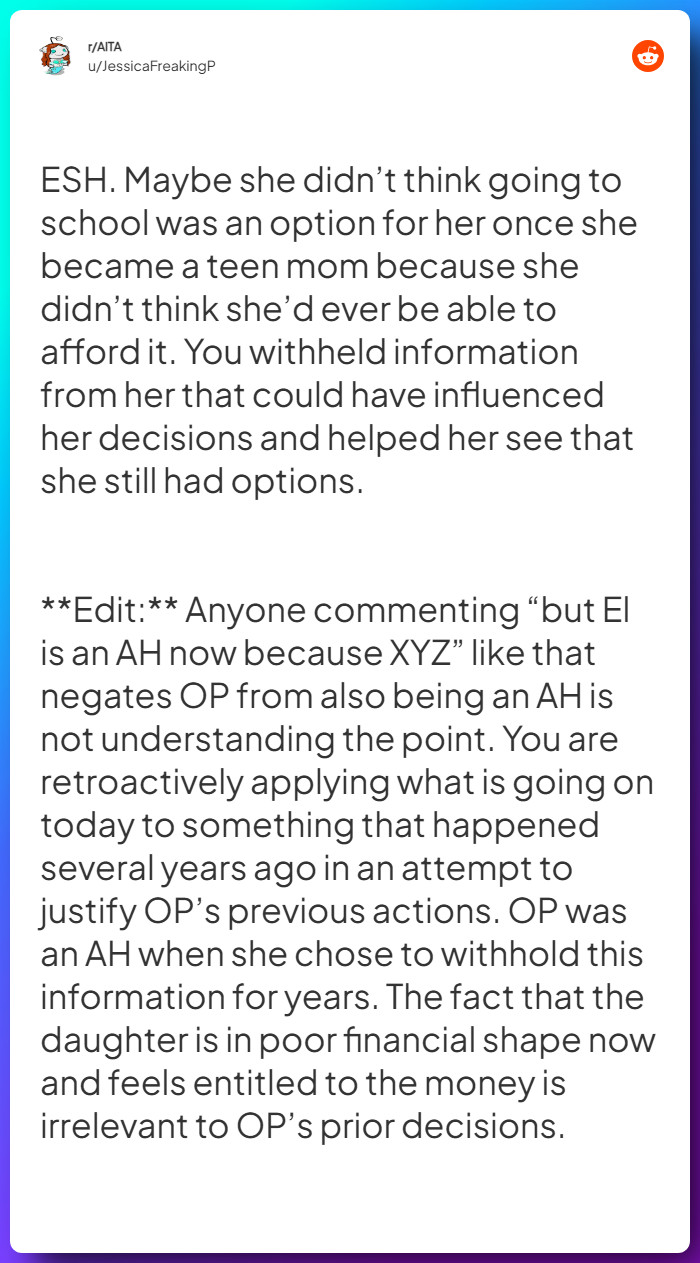 Comment from u/JessicaFreakingP