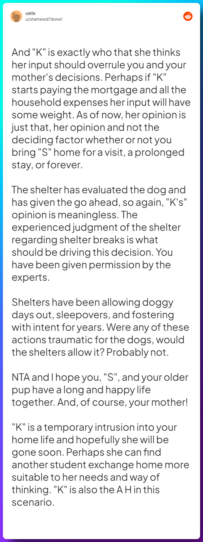 Comment from u/shattered7done1