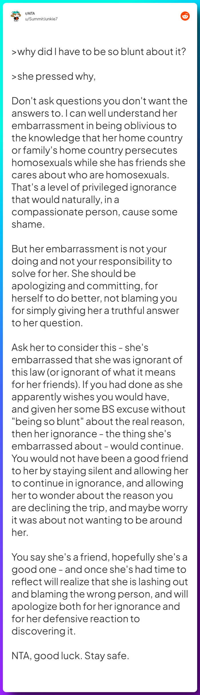 Comment from u/SummitJunkie7