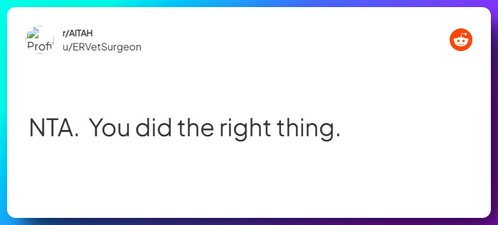 Comment from u/ERVetSurgeon