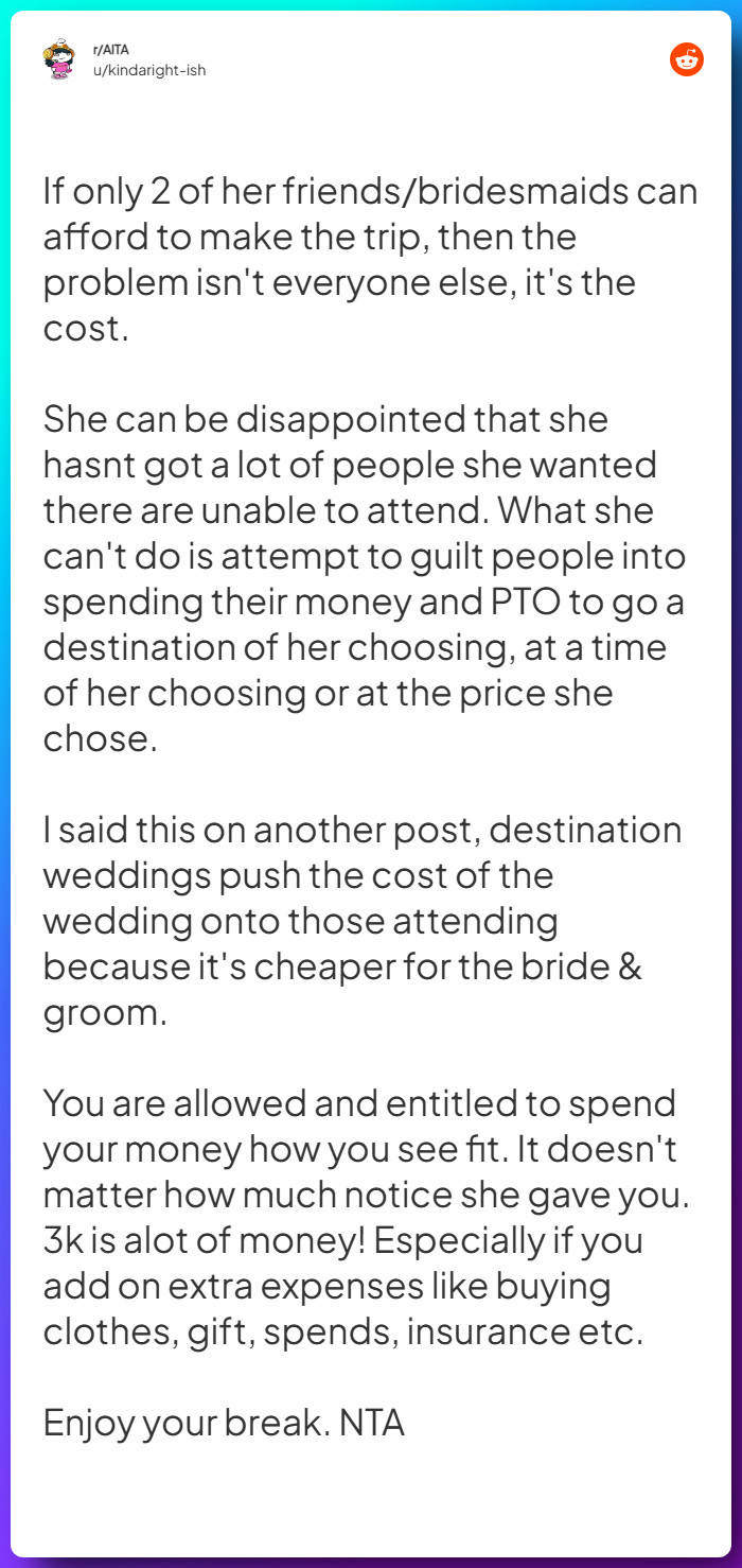 Comment from u/kindaright-ish