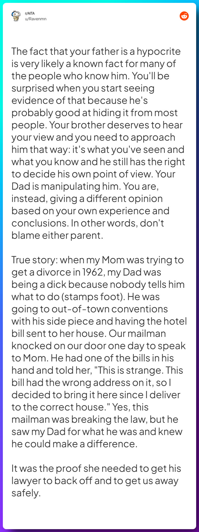 Comment from u/Ravenmn