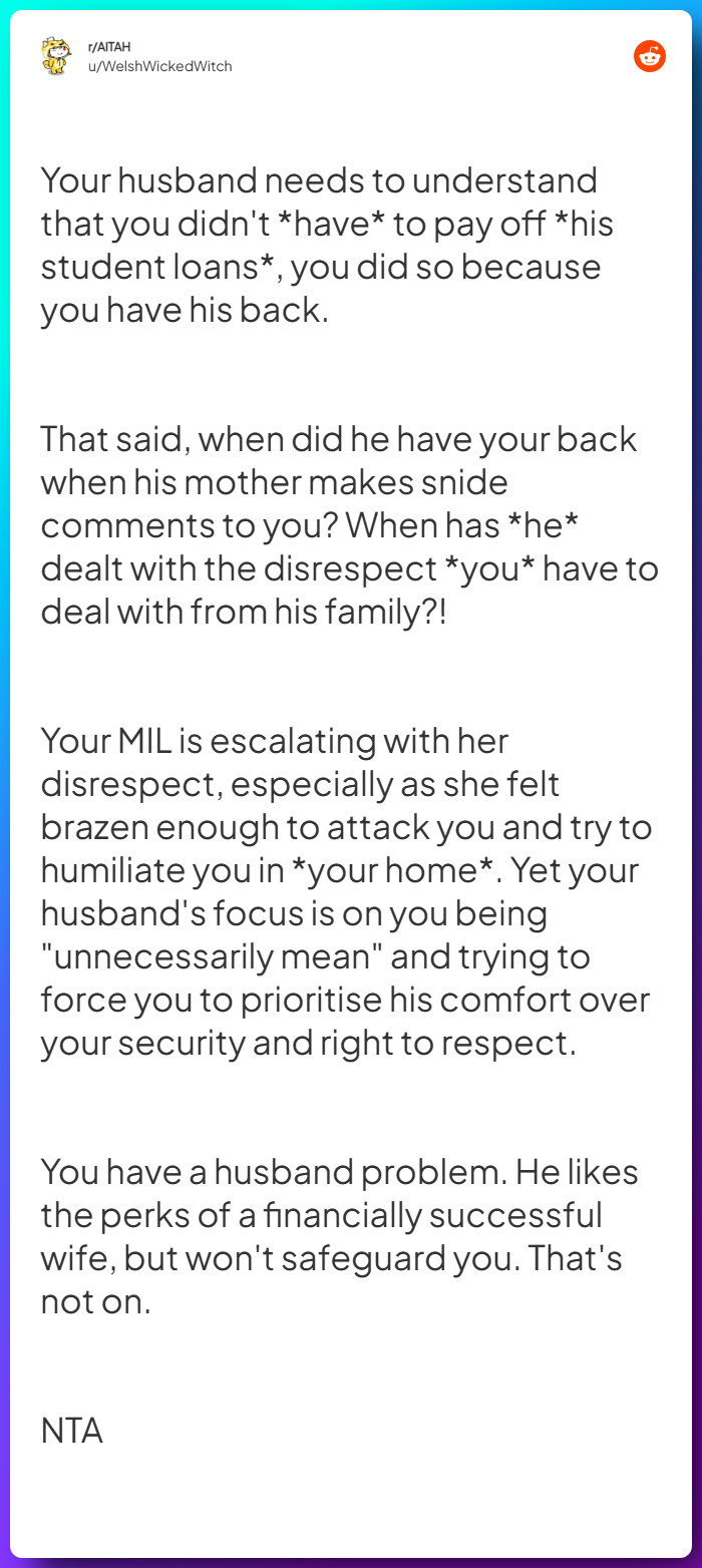 Comment from u/WelshWickedWitch