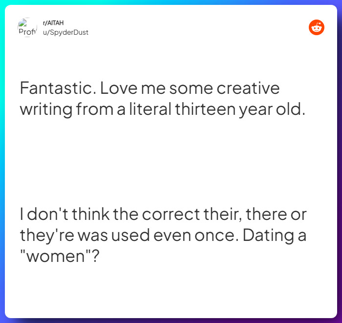 Comment from u/SpyderDust