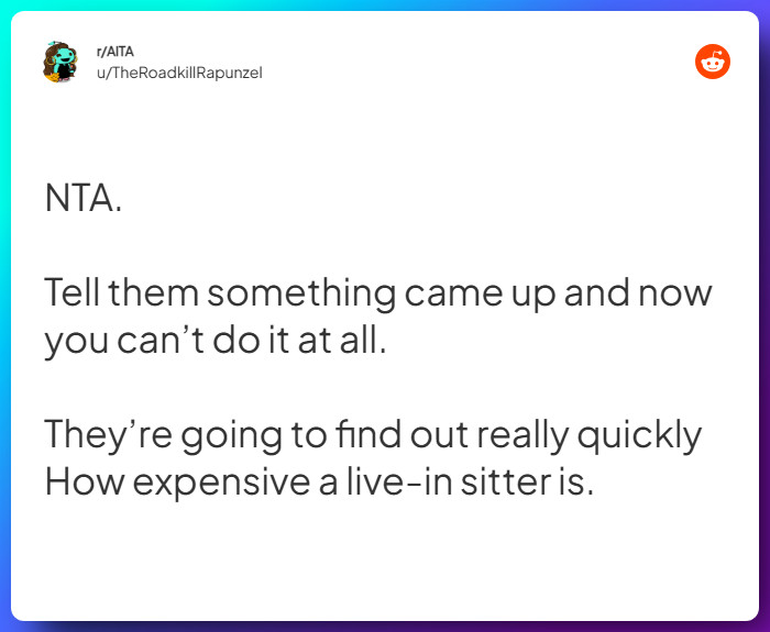 Comment from u/TheRoadkillRapunzel