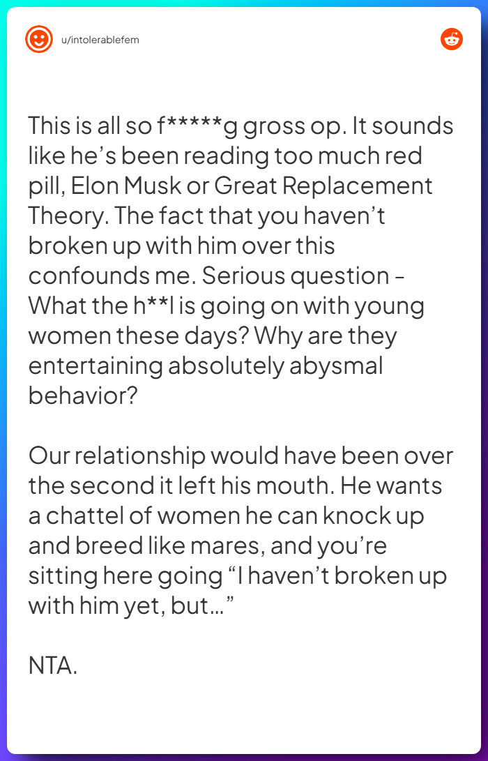 Comment from u/intolerablefem