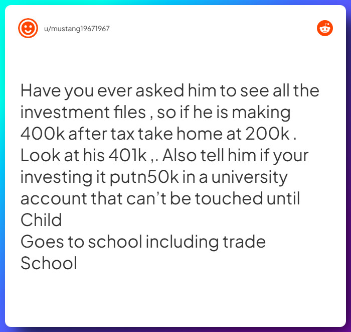 Comment from u/mustang19671967