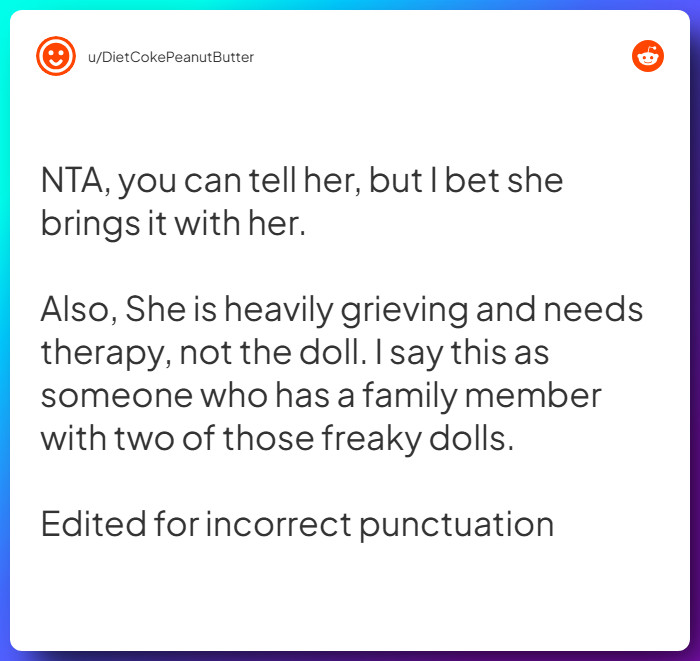 Comment from u/DietCokePeanutButter