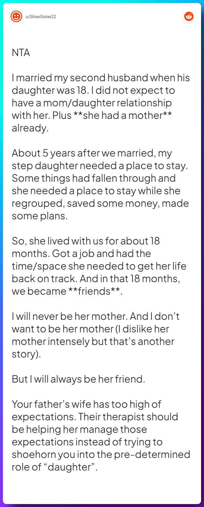 Comment from u/SilverSister22