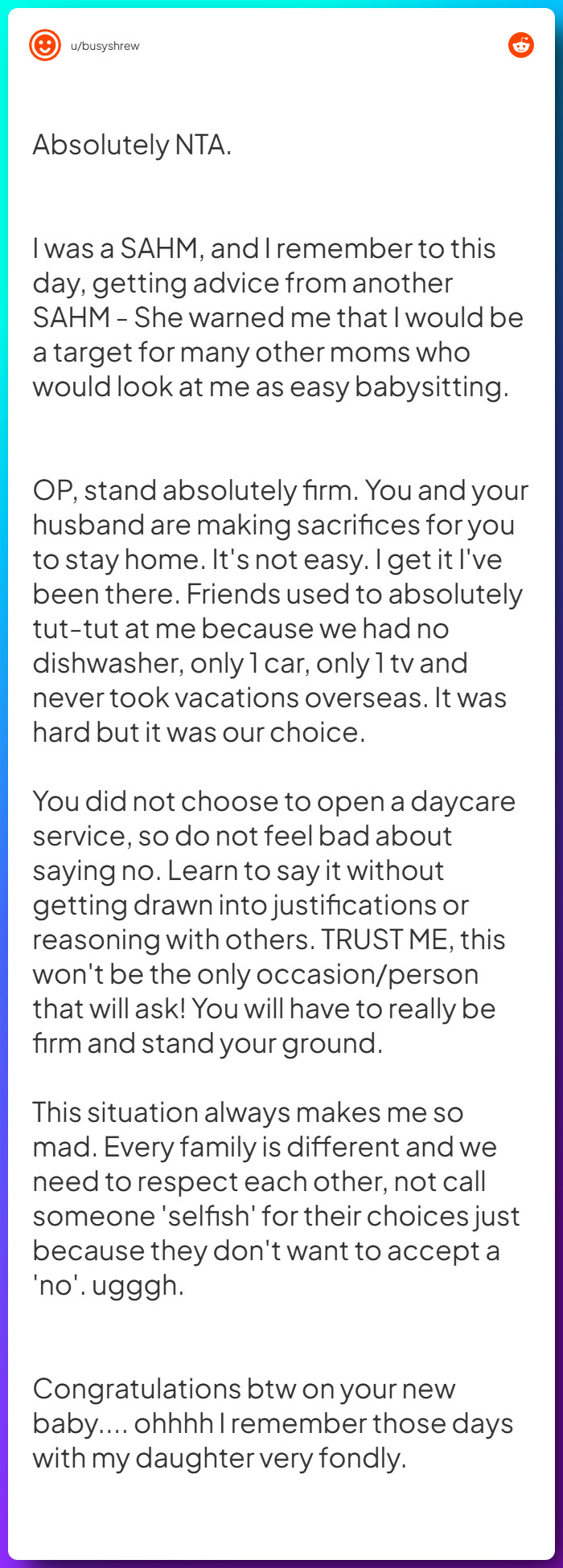 Comment from u/busyshrew