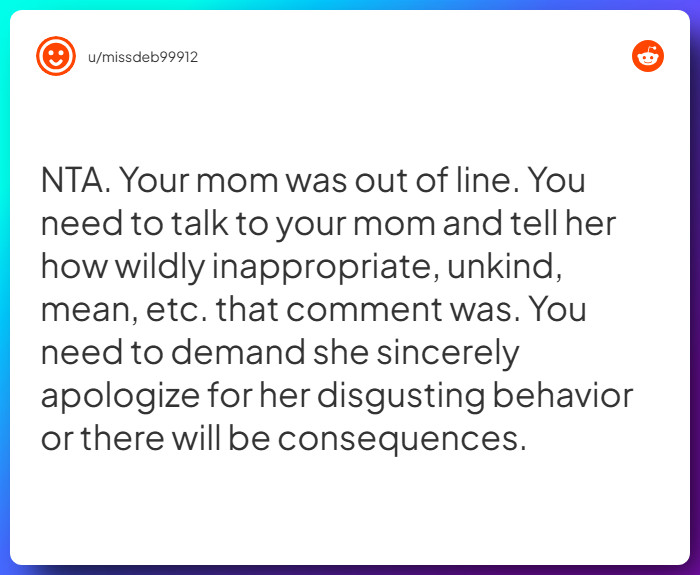 Comment from u/missdeb99912