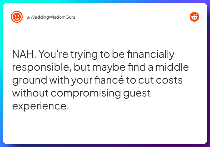 Comment from u/WeddingWisdomGuru