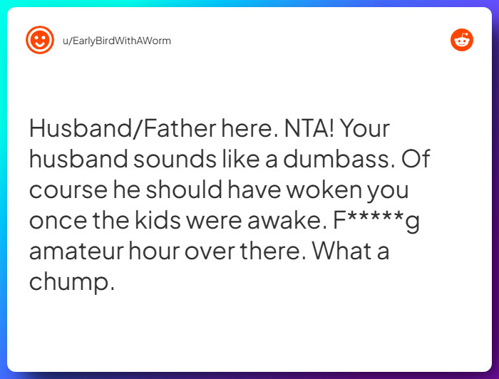 Comment from u/EarlyBirdWithAWorm