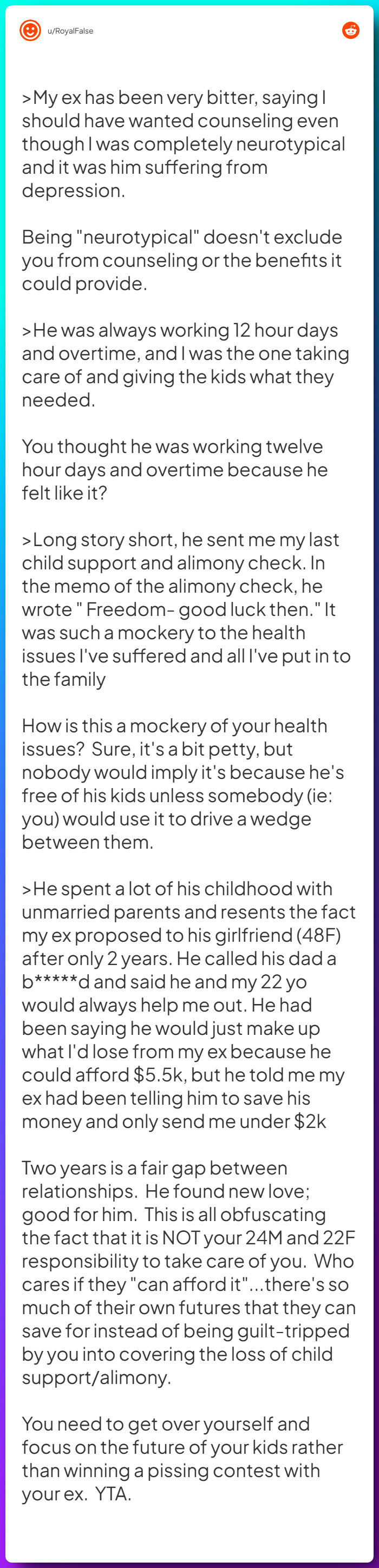 Comment from u/RoyalFalse