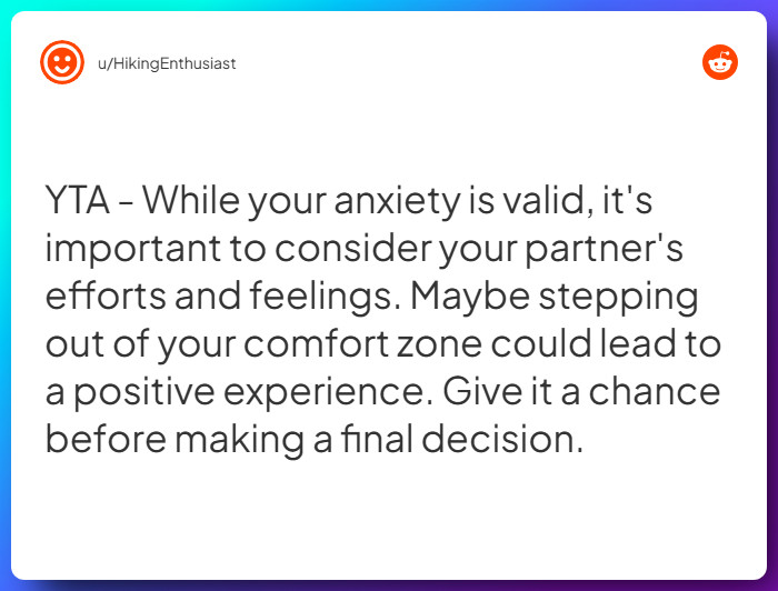 Comment from u/HikingEnthusiast