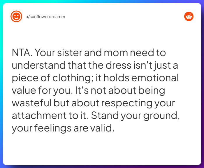 Comment from u/sunflowerdreamer