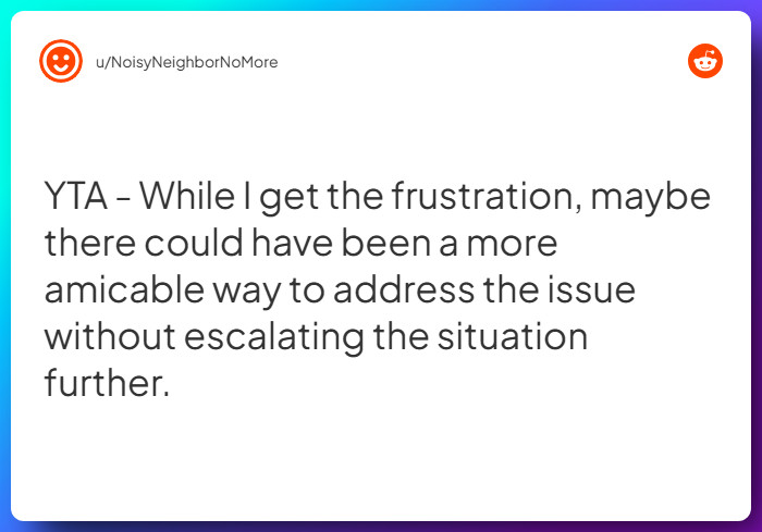 Comment from u/NoisyNeighborNoMore