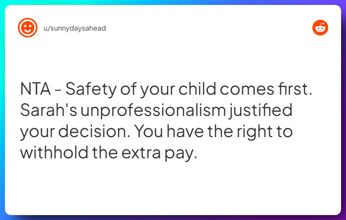 Comment from u/sunnydaysahead