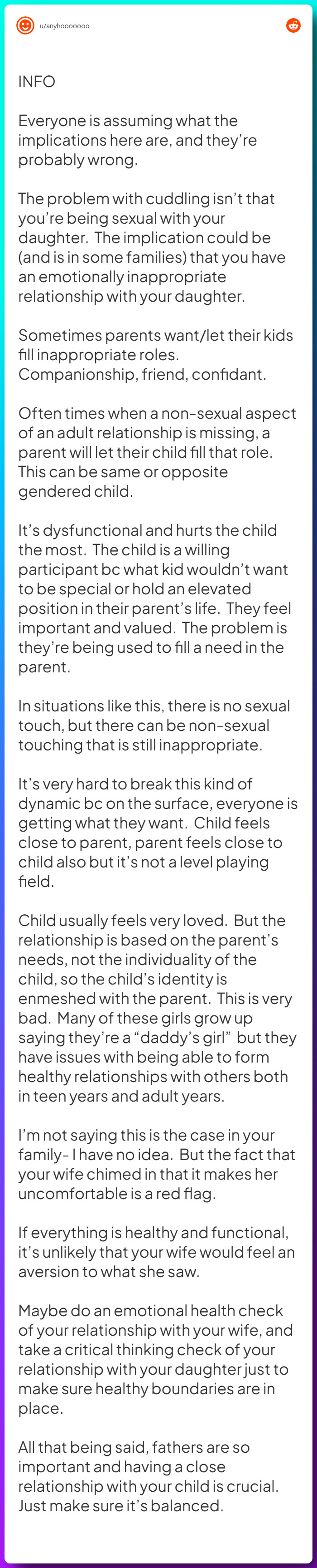 Comment from u/anyhooooooo