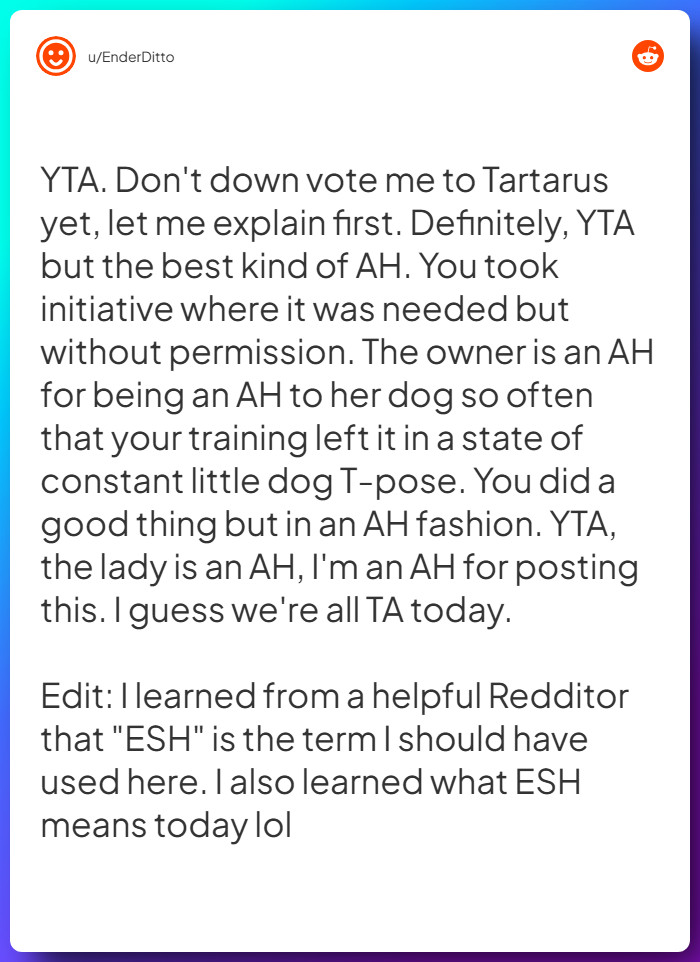 Comment from u/EnderDitto