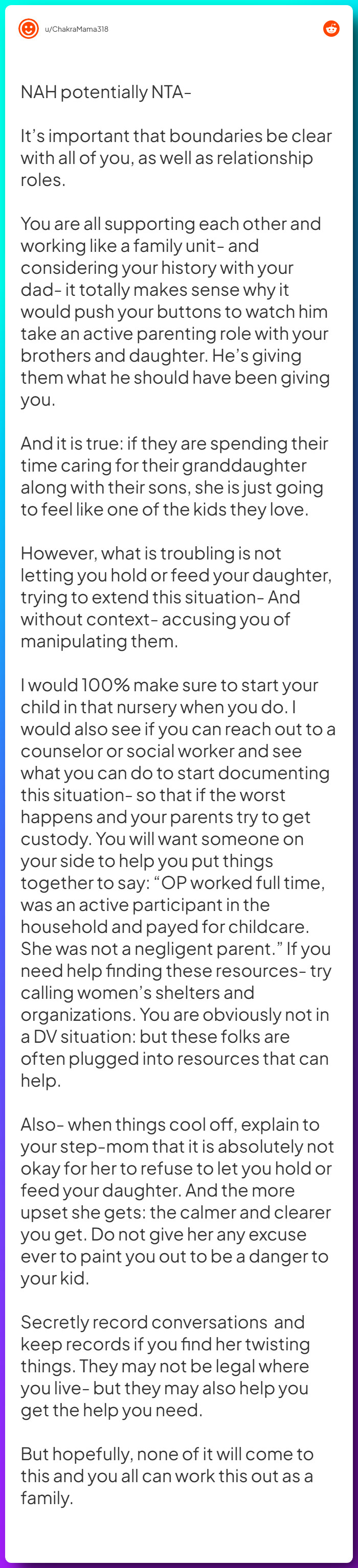 Comment from u/ChakraMama318