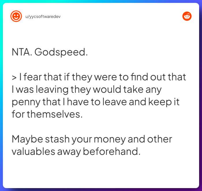 Comment from u/yycsoftwaredev