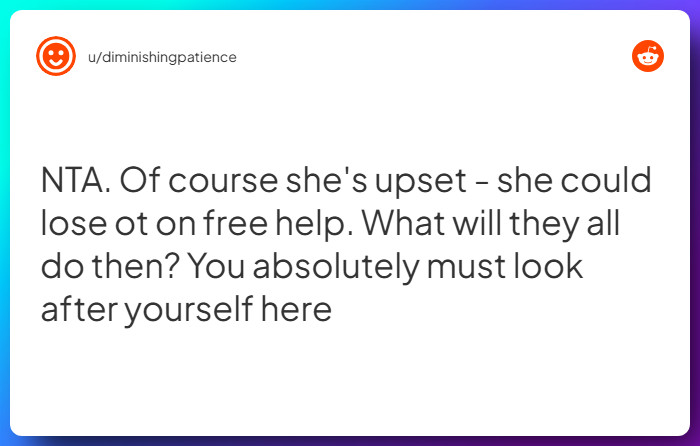 Comment from u/diminishingpatience