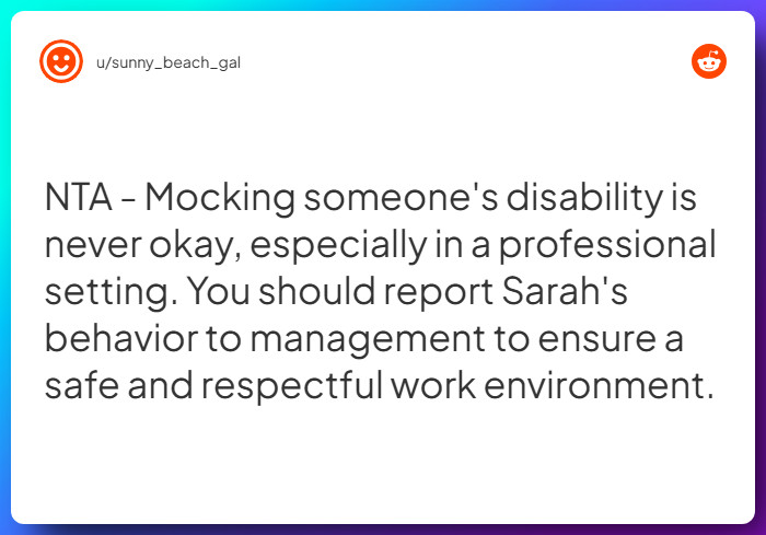 Comment from u/sunny_beach_gal