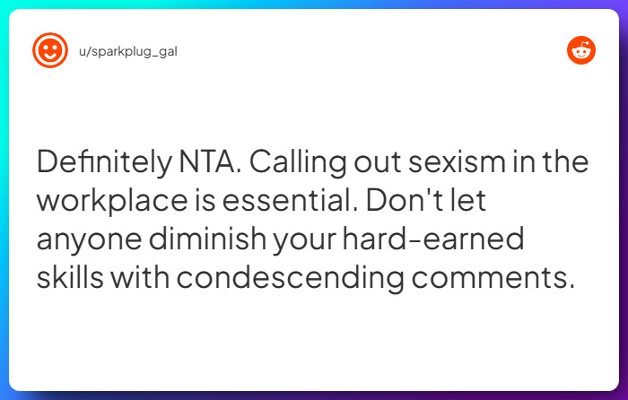 Comment from u/sparkplug_gal