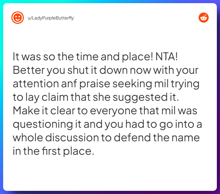 Comment from u/LadyPurpleButterfly