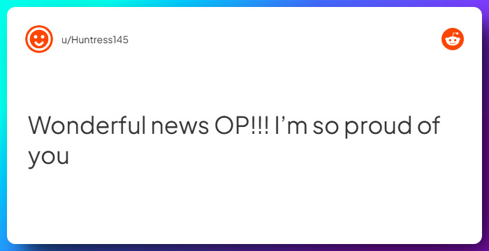 Comment from u/Huntress145