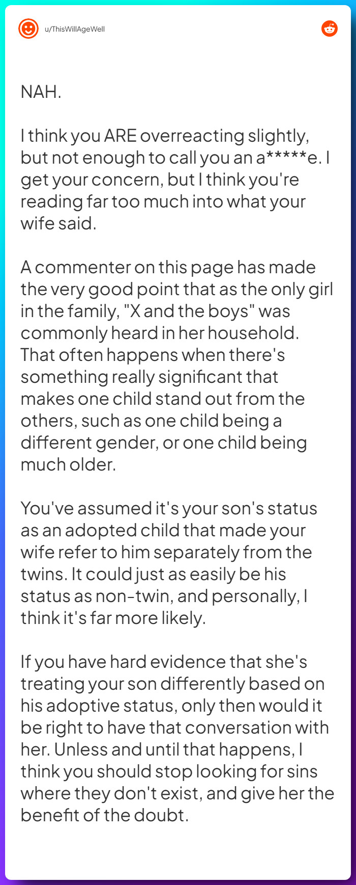 Comment from u/ThisWillAgeWell