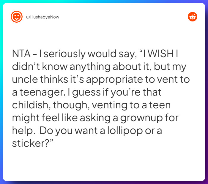 Comment from u/HushabyeNow