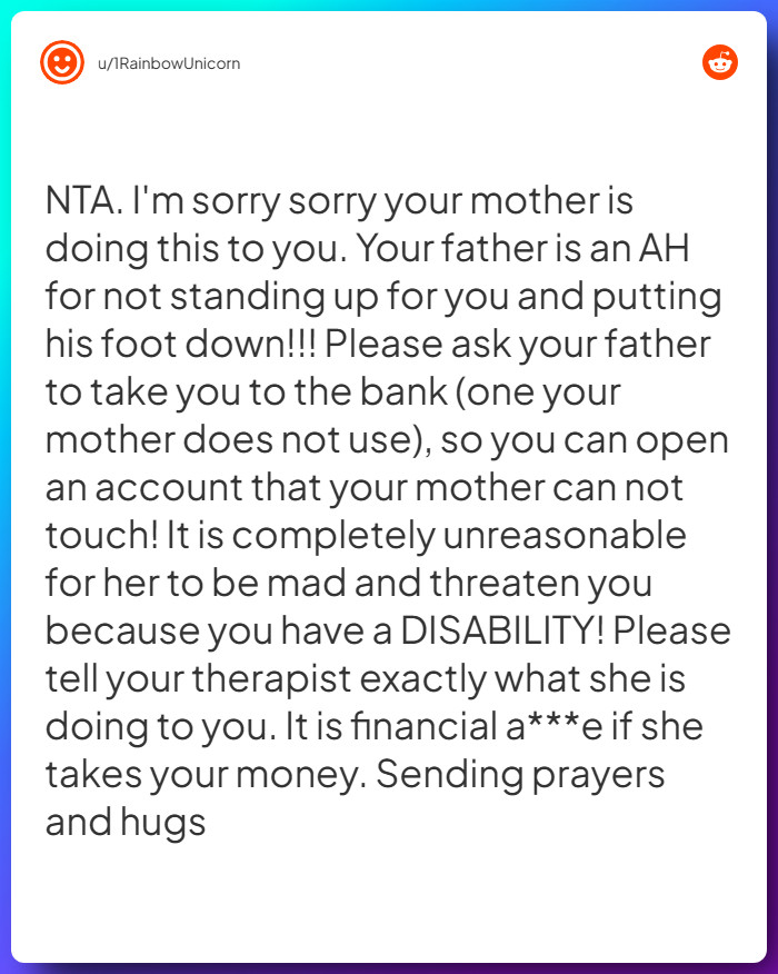 Comment from u/1RainbowUnicorn