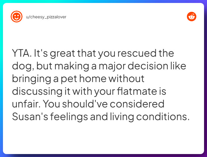 Comment from u/cheesy_pizzalover