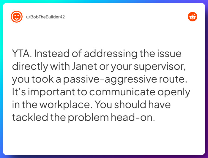 Comment from u/BobTheBuilder42