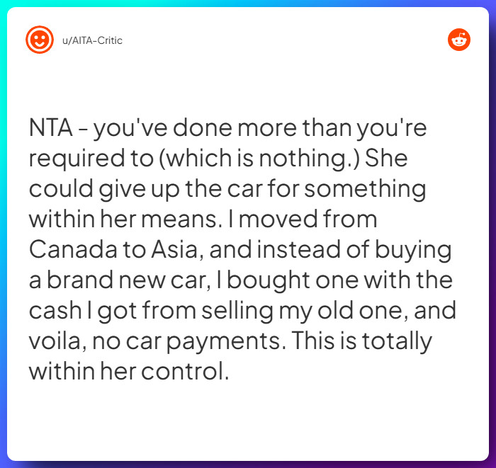 Comment from u/AITA-Critic