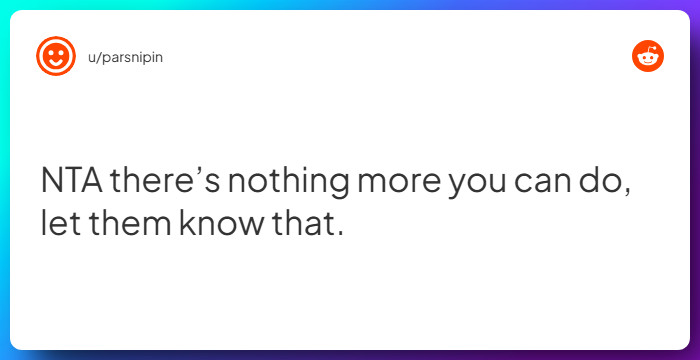 Comment from u/parsnipin