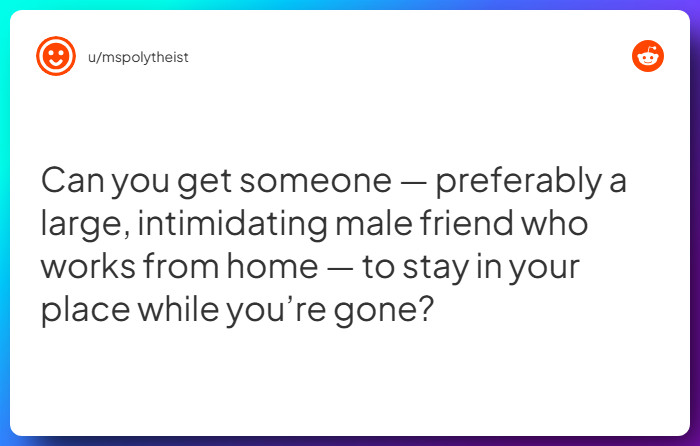 Comment from u/mspolytheist