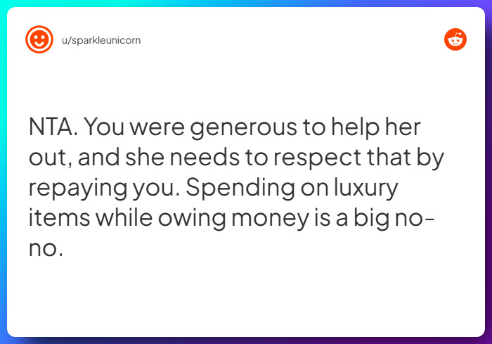 Comment from u/sparkleunicorn