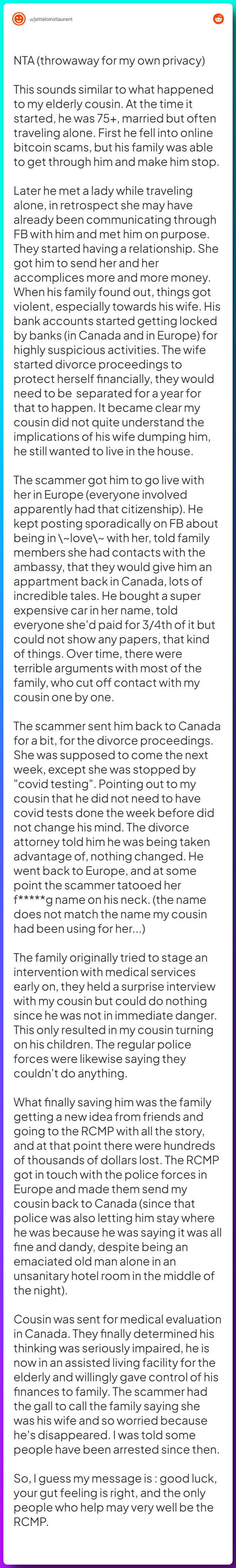 Comment from u/jetteloinstlaurent